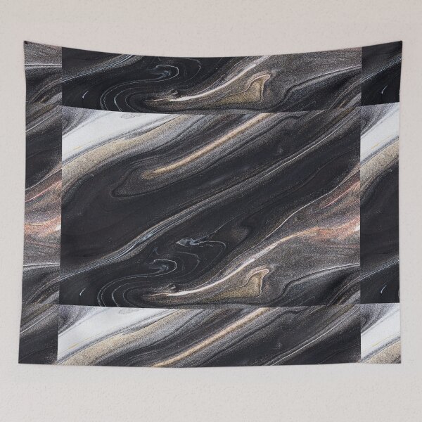 Item preview, Black Liquid Marble  designed and sold by newburyboutique.
