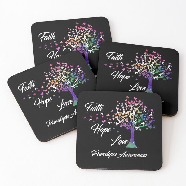 Item preview, Ribbon Tree Faith Hope Love Paralysis Awareness designed and sold by Tadmab.