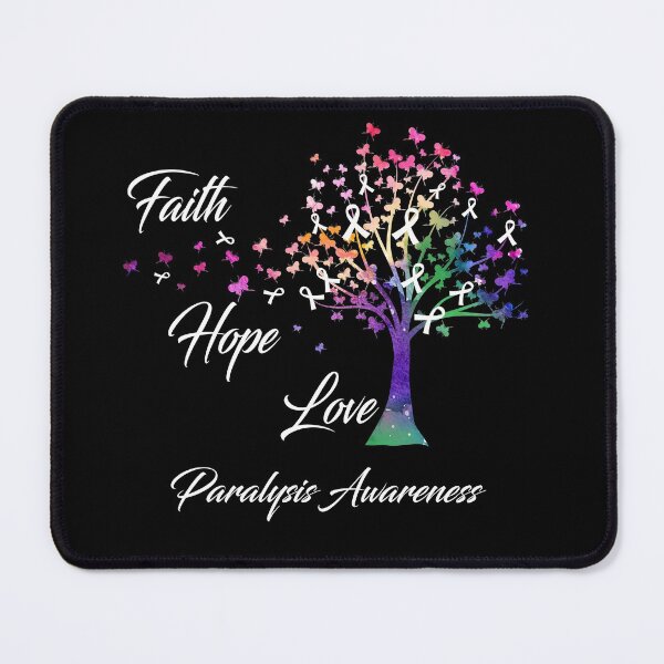 Item preview, Ribbon Tree Faith Hope Love Paralysis Awareness designed and sold by Tadmab.