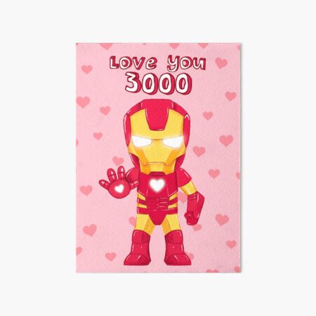 Iron Man I Love You 3000 Biglietto d'auguri carino e unico, biglietto di San  Valentino, biglietto anniversario, biglietto Marvel -  Italia