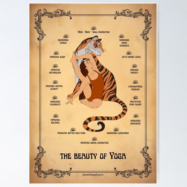 Item preview, The Beauty of Yoga Illustration designed and sold by sierratruong.