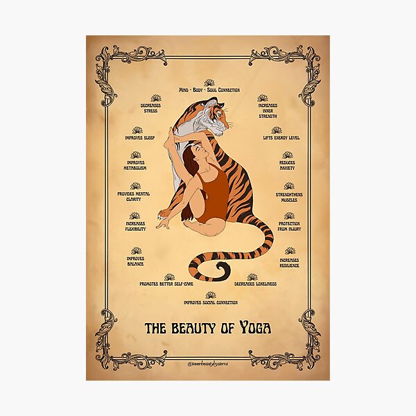 Item preview, The Beauty of Yoga Illustration designed and sold by sierratruong.