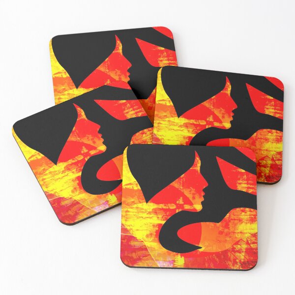 Item preview, BOHO Lady Hippy Expressionist Art Decor designed and sold by EdwardMonet.