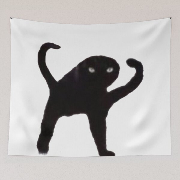 Item preview, Two legged black cat meme designed and sold by los-memes.