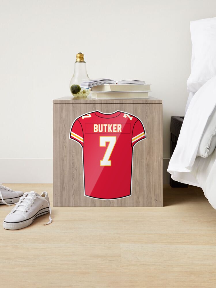 Harrison Butker Home Jersey Sticker for Sale by designsheaven