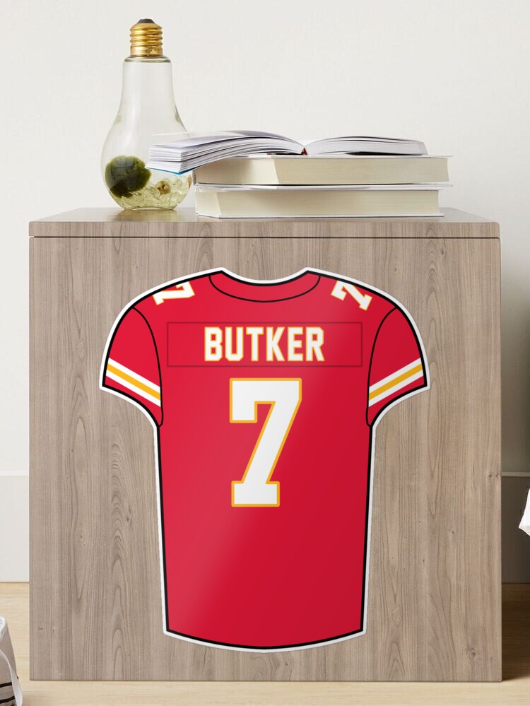 Harrison Butker Home Jersey Sticker for Sale by designsheaven