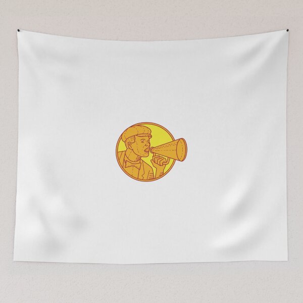 Item preview, Movie Director Megaphone Vintage Circle Mono Line designed and sold by patrimonio.