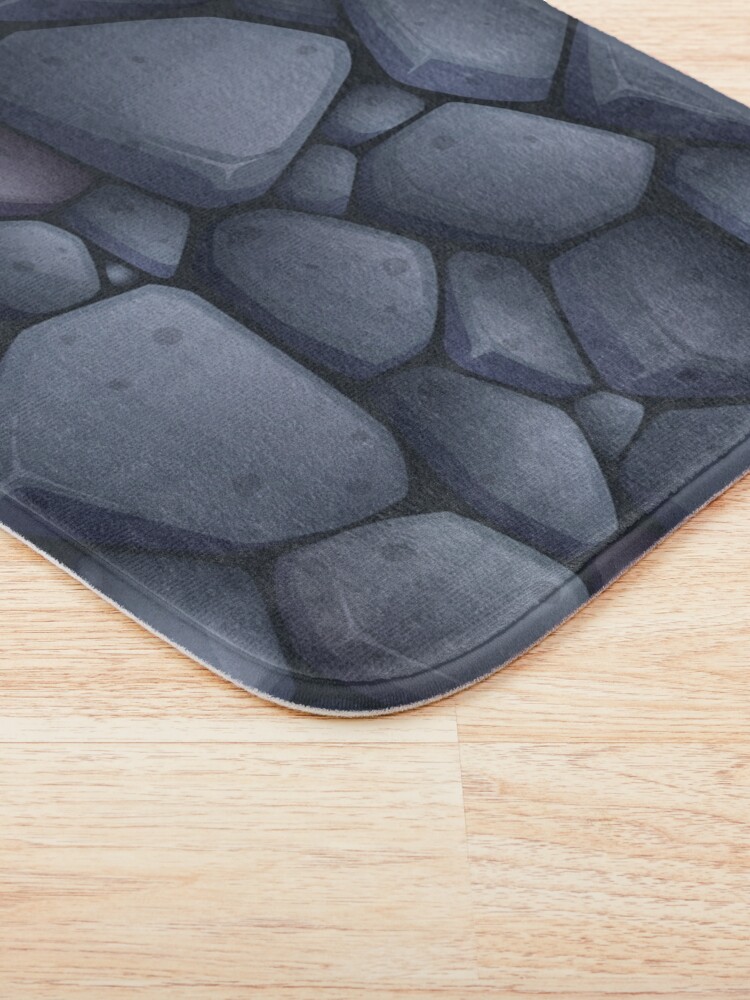Discover Stone or rocks for game minecraft Bath Mat
