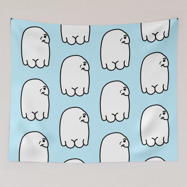 Item preview, Thicc ghost funny spooky sheet with buns designed and sold by Captain-Jackson.