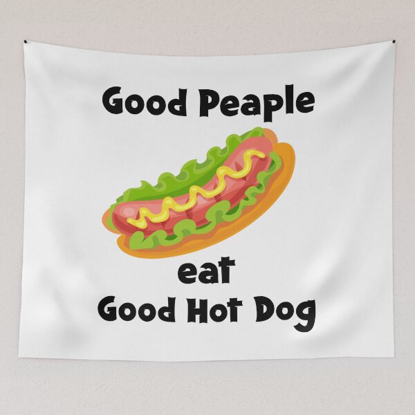 Artikelvorschau, Gute Leute essen guten Hot Dog, lustiges Hot Dog Valentine Hot Dog Geschenk für Hot Dog Zeitliebhaber entworfen und verkauft von hattem.