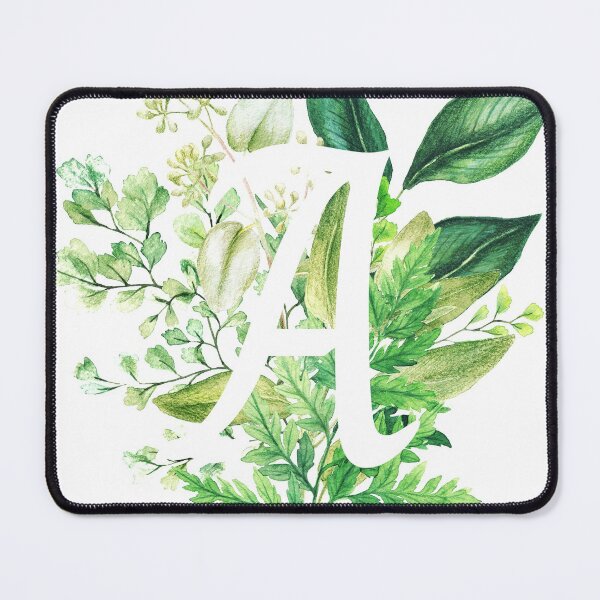 Item preview, Botanical Monogram - Letter A Initial designed and sold by Naturalist Prints.