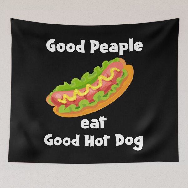 Artikelvorschau, Gute Leute essen guten Hot Dog, lustiges Hot Dog Valentine Hot Dog Geschenk für Hot Dog Zeitliebhaber entworfen und verkauft von hattem.
