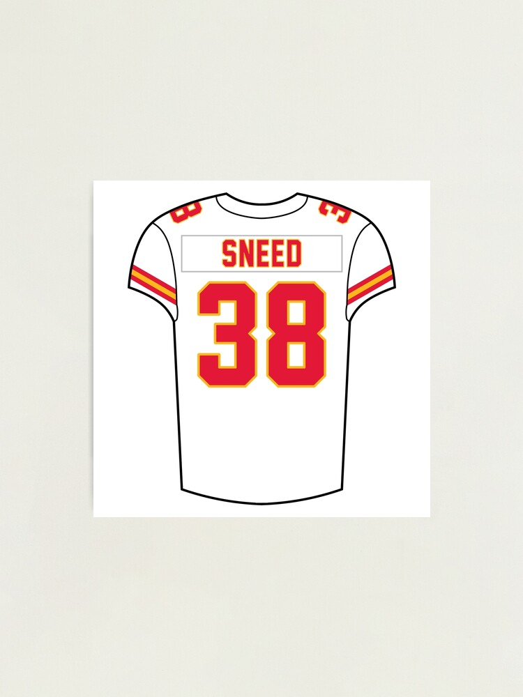 Chris Jones Home Jersey Sticker for Sale by designsheaven