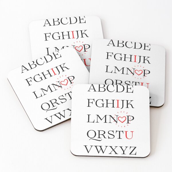 Item preview, Valentines abc i love u  designed and sold by alesanshop.