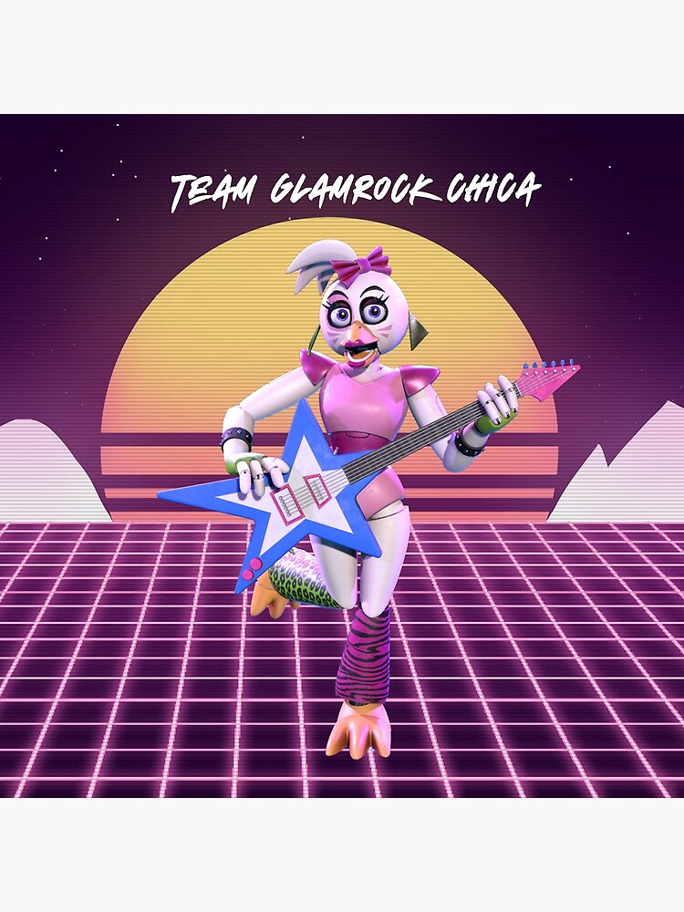 "FNAF! Team Glamrock Chica" Art Print by Glam-merch | Redbubble
