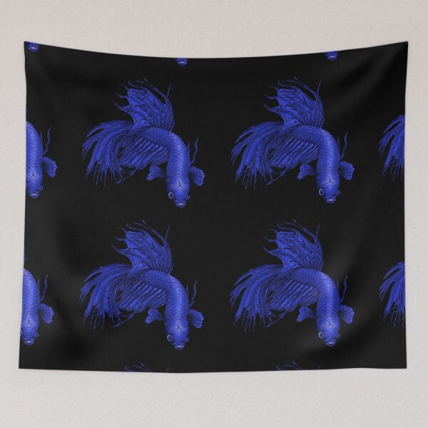 Item preview, Blue Crowntail Betta designed and sold by TinkerandBone.