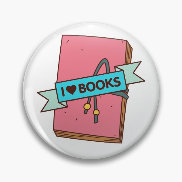 Item preview, I love books bright colorful designed and sold by TheWaterBirds.