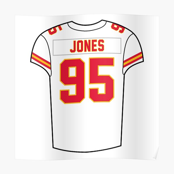 Chris Jones Home Jersey Poster for Sale by designsheaven