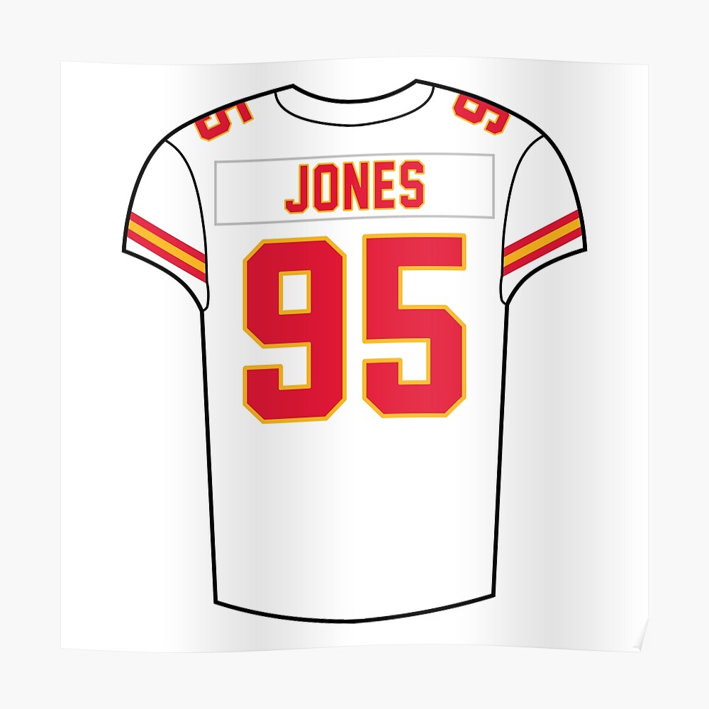 Chris Jones Away Jersey Sticker for Sale by designsheaven