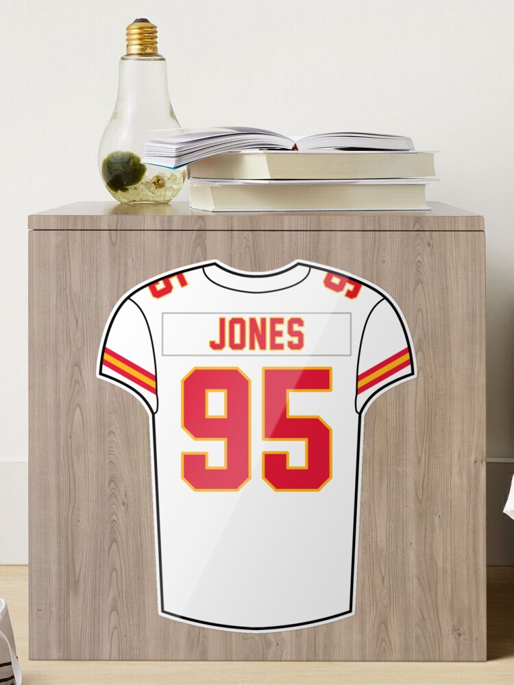 Chris Jones Home Jersey Sticker for Sale by designsheaven