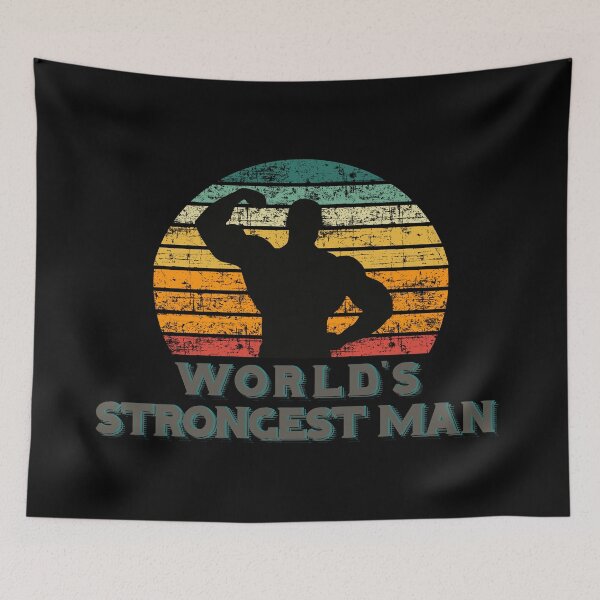 Item preview, World’s strongest man strong retro vibe designed and sold by PG Illustration.