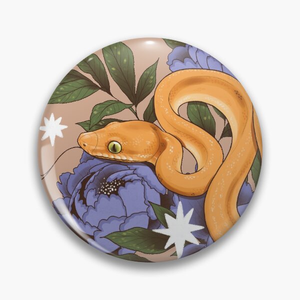 Item preview, Amazon Tree Boa with Peonies designed and sold by Paige Penrose.