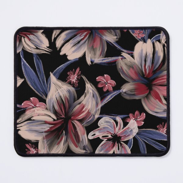 Item preview, BEAUTIFUL WATERCOLOUR WHITE AND RED FLOWERS WITH BLUE LEAVES designed and sold by Kwayako.