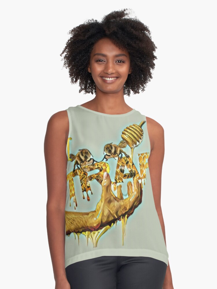 Thumbnail 1 of 6, Sleeveless Top, I Beez In The Trap designed and sold by lilbudscorner.