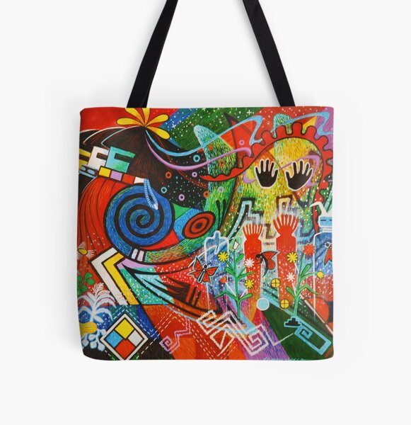 Hopi Art - Michael Kabotie All Over Print Tote Bag