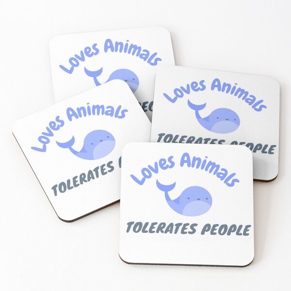 Item preview, Loves animals tolerates people designed and sold by YasmaShop.
