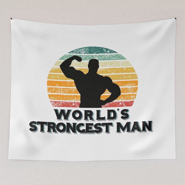 Item preview, World’s strongest man strong retro vibes designed and sold by PG Illustration.