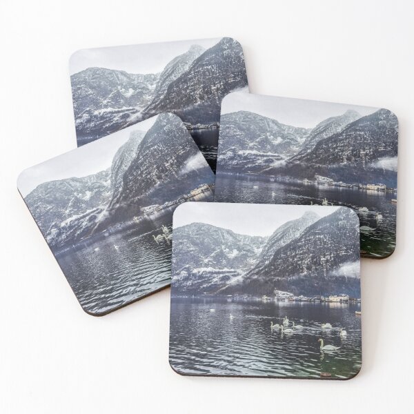 Item preview, Swans in Lake Hallstatt designed and sold by GRKiT.