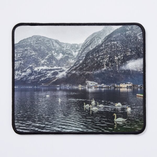 Item preview, Swans in Lake Hallstatt designed and sold by GRKiT.