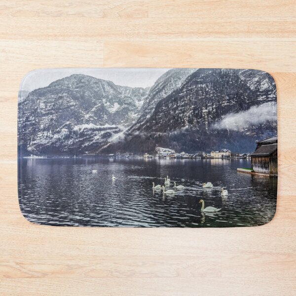Item preview, Swans in Lake Hallstatt designed and sold by GRKiT.