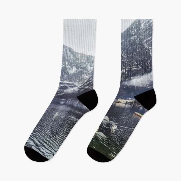 Item preview, Swans in Lake Hallstatt designed and sold by GRKiT.