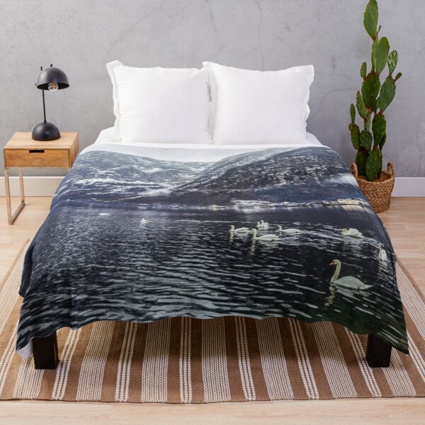 Item preview, Swans in Lake Hallstatt designed and sold by GRKiT.