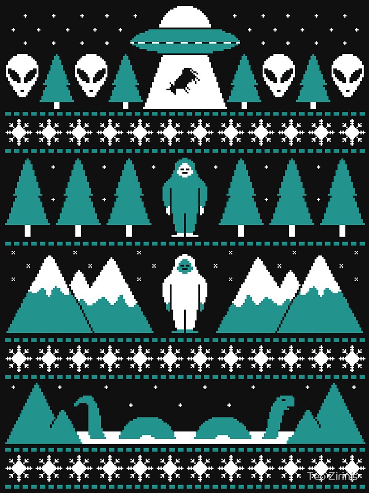 Paranormal Christmas Sweater by theodorezirinis