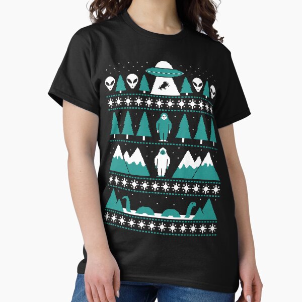 Item preview, Paranormal Christmas Sweater designed and sold by HandsOffMyDinosaur.