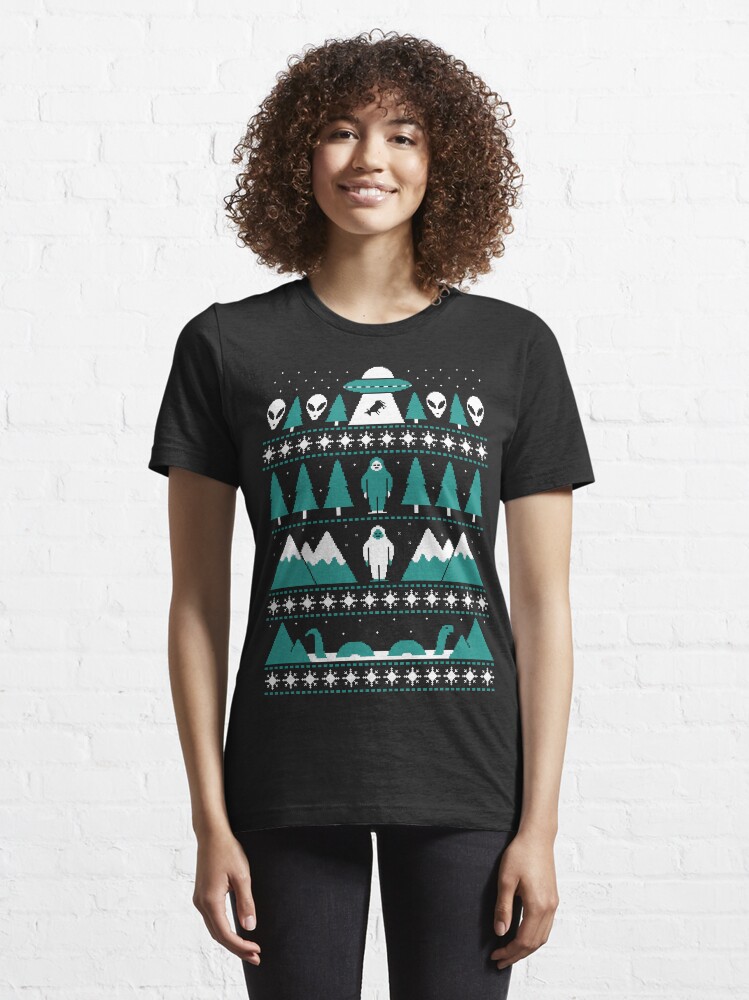 Alternate view of Paranormal Christmas Sweater Essential T-Shirt