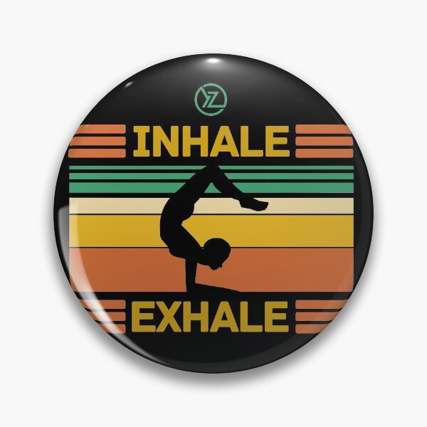 Item preview, Slick Modern Inhale Exhale Colorful Yoga Design designed and sold by YogaZesty.
