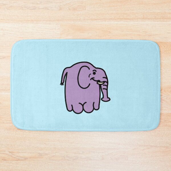 Item preview, tiny purple elephant cartoon doodle designed and sold by Captain-Jackson.