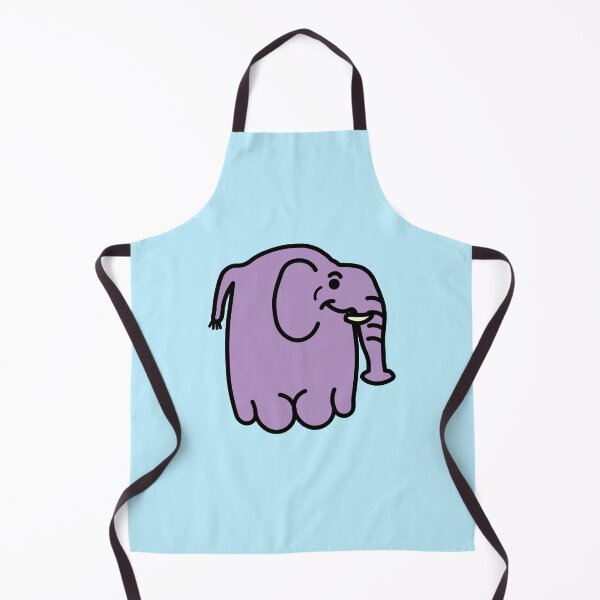 Item preview, tiny purple elephant cartoon doodle designed and sold by Captain-Jackson.