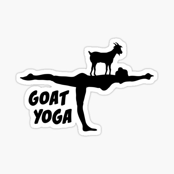 Goat Yoga Stickers for Sale