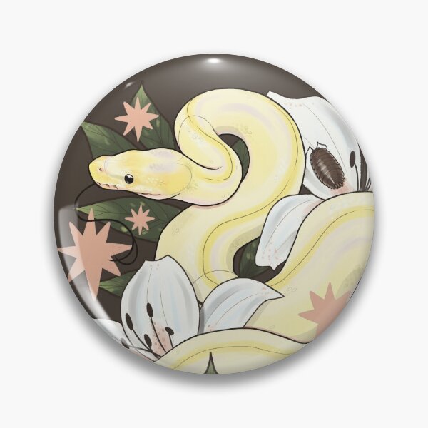 Item preview, Ball Python with Lilies and Isopods designed and sold by Paige Penrose.