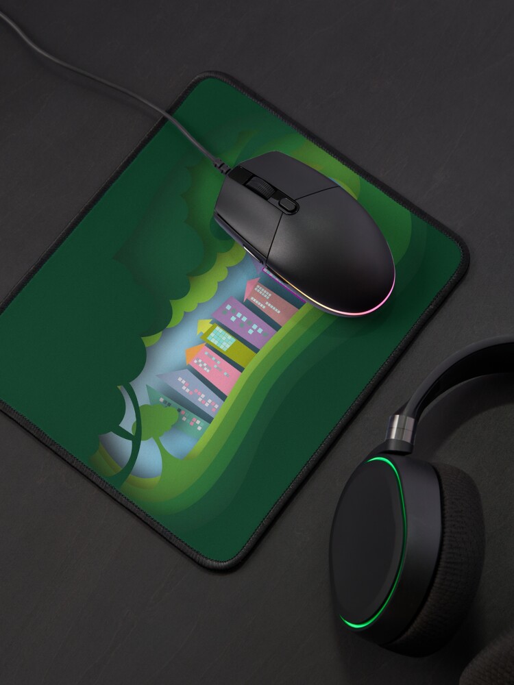 Thumbnail 4 of 5, Mouse Pad, Forest and City designed and sold by HaPi88.