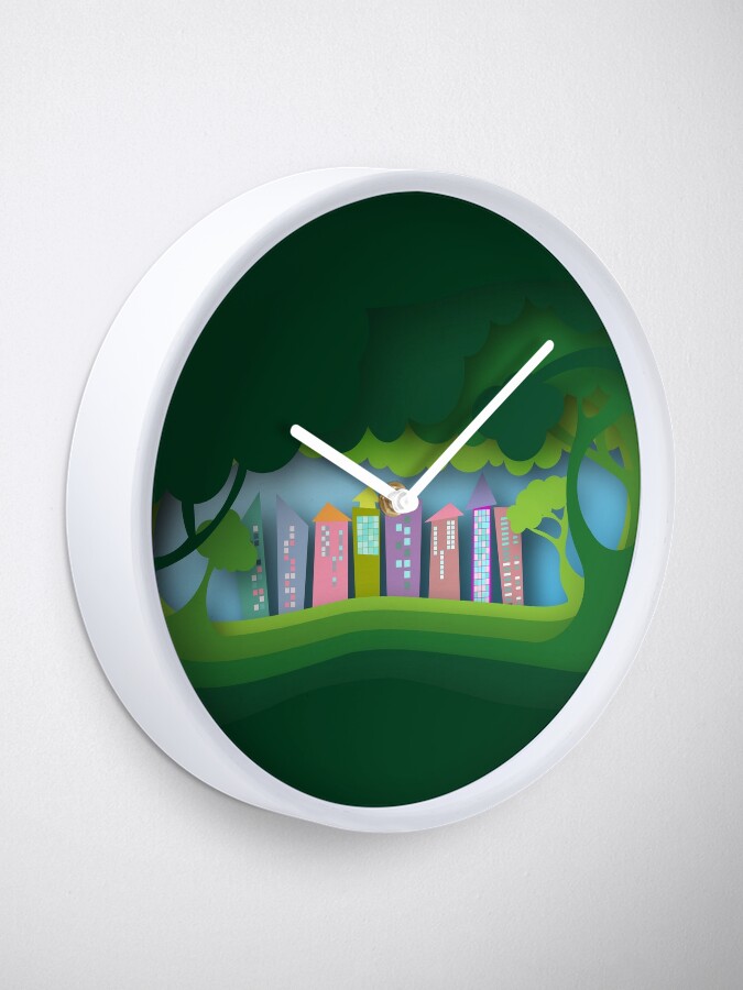 Clock, Forest and City designed and sold by HaPi88