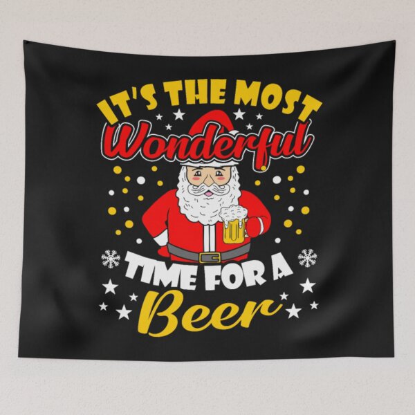 Item preview, The Most Wonderful Time For A Beer Santa designed and sold by ClamenTaon.