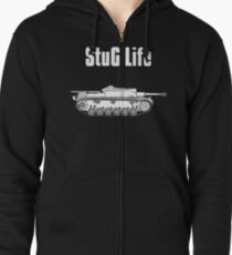 StuG Life - Military History Visualized (Vertical Version) Zipped Hoodie