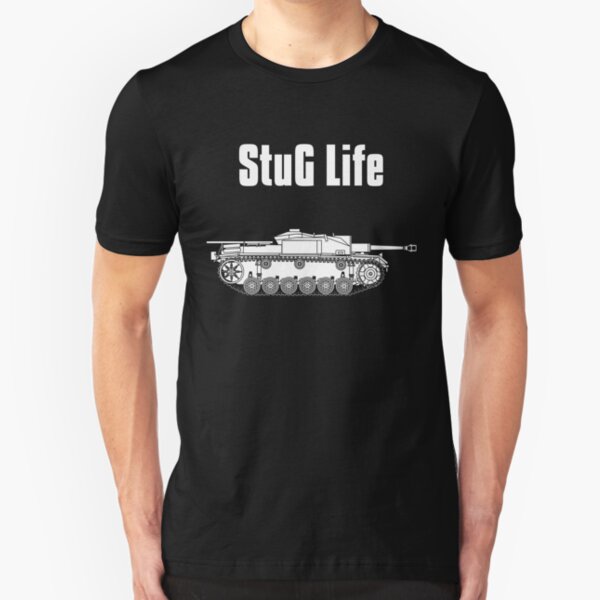 StuG Life - Military History Visualized (Vertical Version) Slim Fit T-Shirt