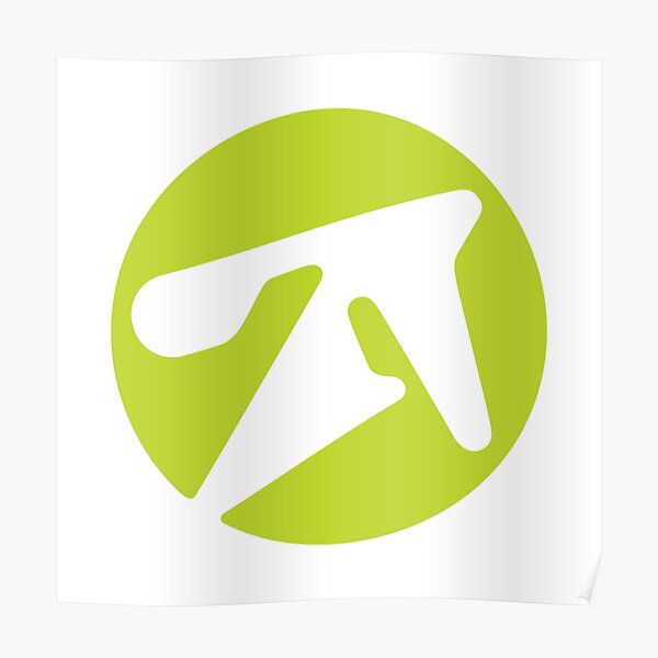 aphex twin alternative style logo in green Poster